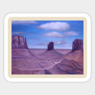 Scenic Monument Valley Sticker